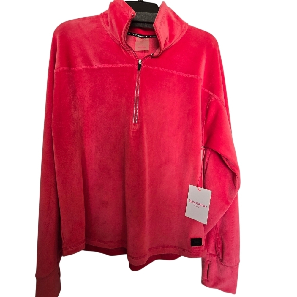 Juicy Couture Pink Velour Pullover